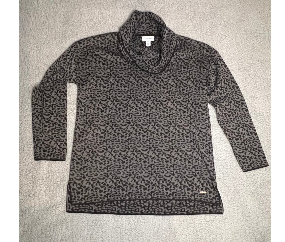 Calvin Klein Cowl Neck Sweater Size Medium (B90122)